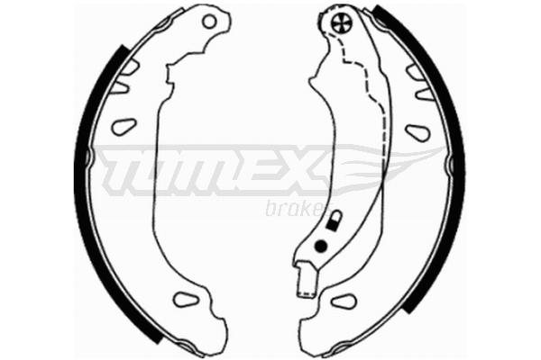 Sada brzdových čeľustí TOMEX Brakes